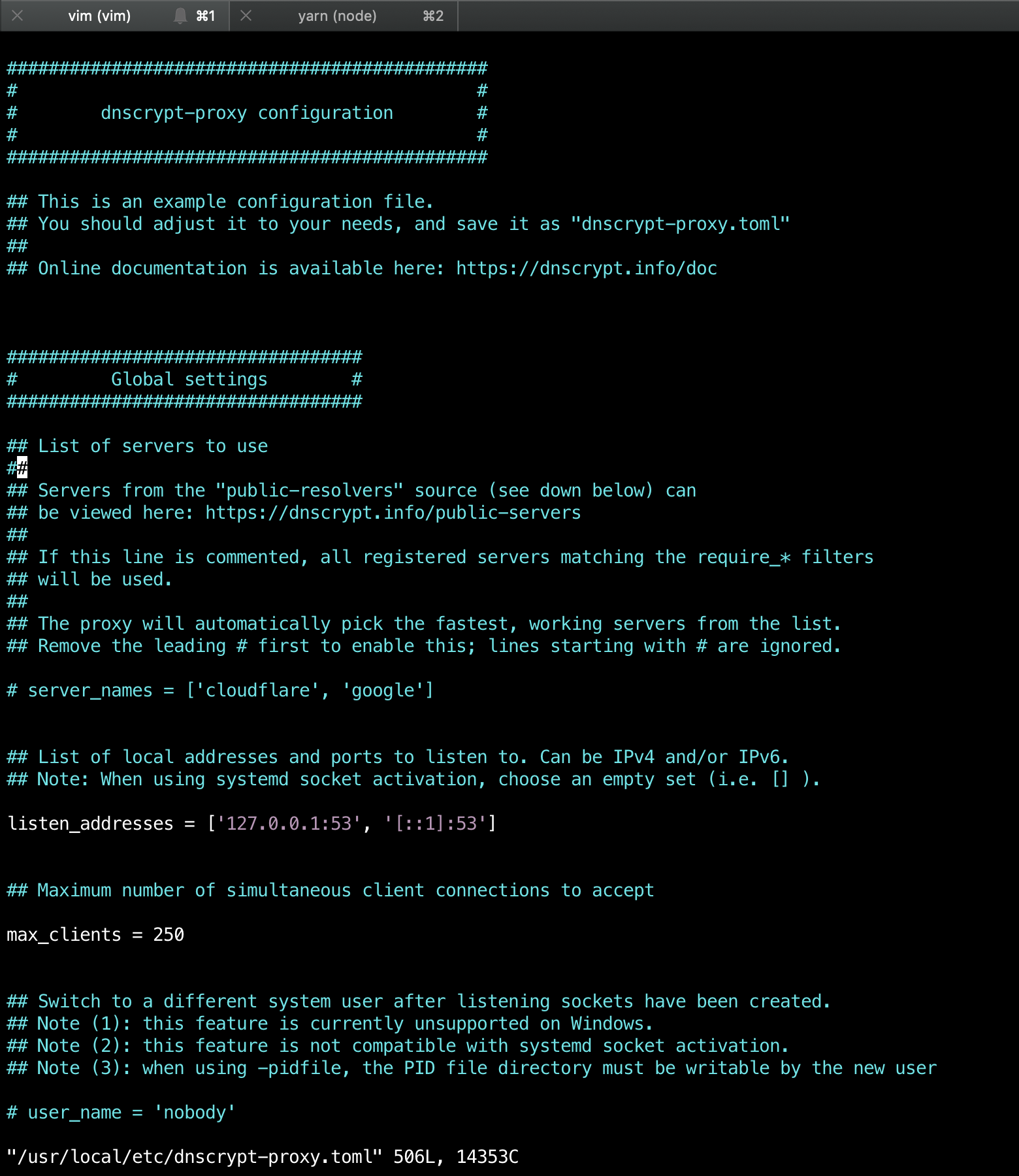 dnscrypt-proxy-config