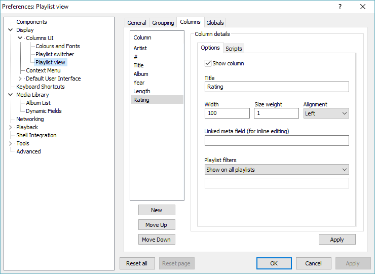 Creating the 'Rating' column