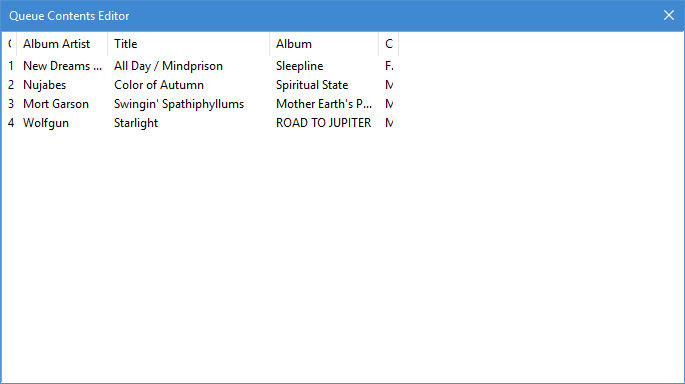 Queue Contents Editor